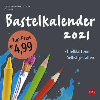 Bastelkalender 2021 klein anthrazit